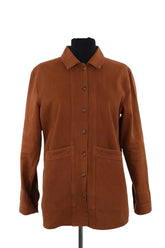 Veste Sézane Marron en Coton, taille S - Seconde Main