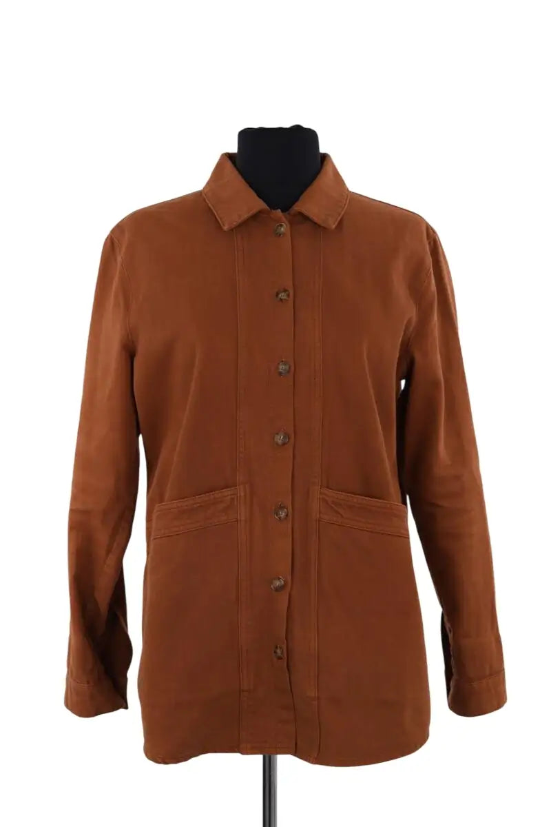 Veste Sézane Marron en Coton, taille S - Seconde Main