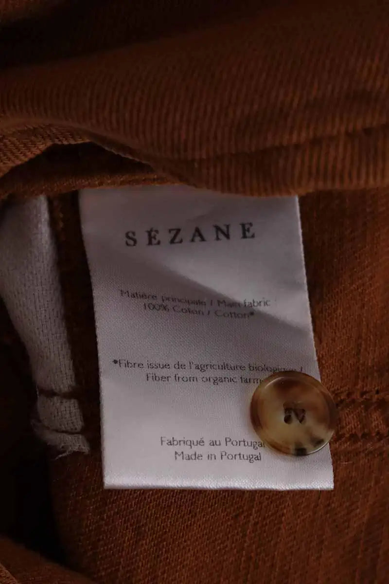 Veste Sézane Marron en Coton