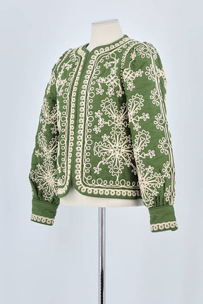 Veste Sézane Vert en Coton