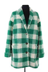 Veste Sézane Vert en Laine, taille L - Seconde Main