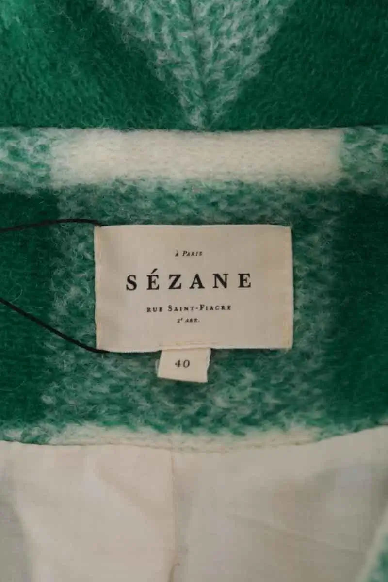 Veste Sézane Vert en Laine