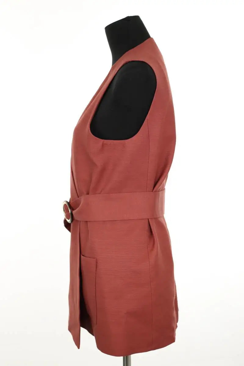 Veste Sézane veste antonia, bois de rose foncé Rouge en Viscose