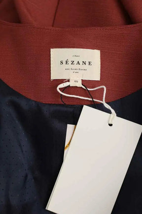 Veste Sézane veste antonia, bois de rose foncé Rouge en Viscose