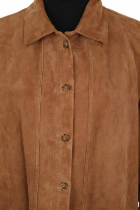 Veste Sézane Will Camel en Daim