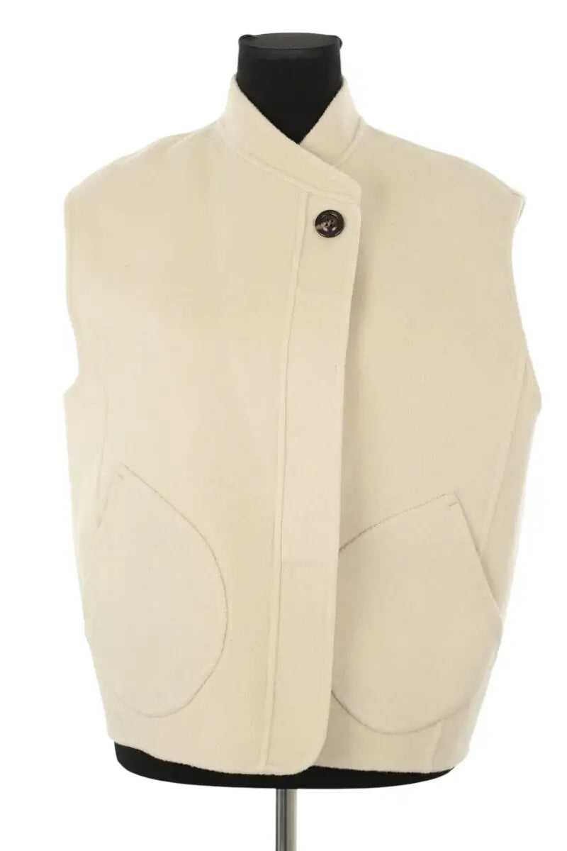 Veste Soeur Adeline Ecru en Laine, taille XS - Seconde Main