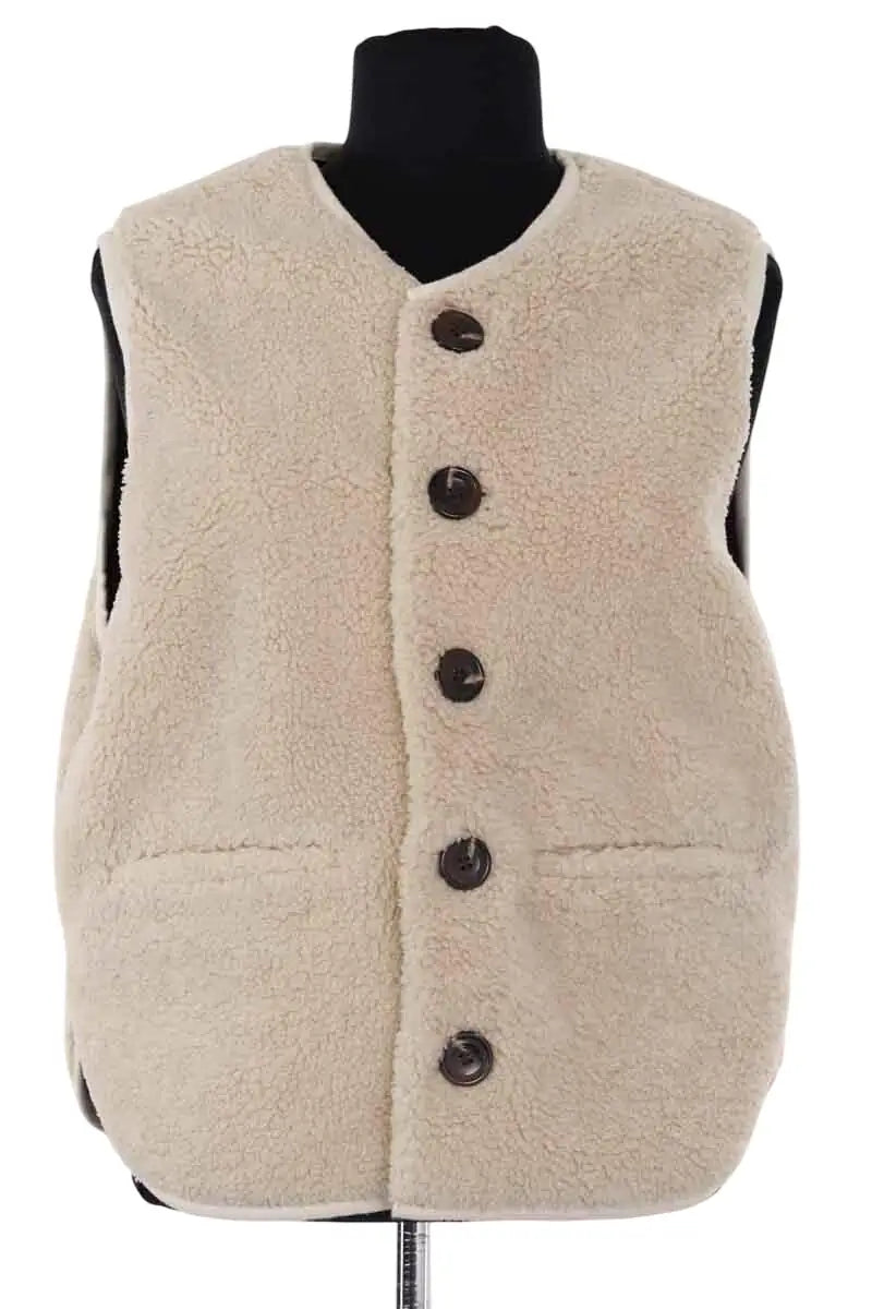 Veste Soeur Beige en Synthétique, taille S - Seconde Main