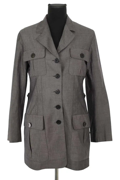 Veste En Jeans Gris Sonia Rykiel - Taille 38 - Occasion Très Bon État - Marque De Luxe