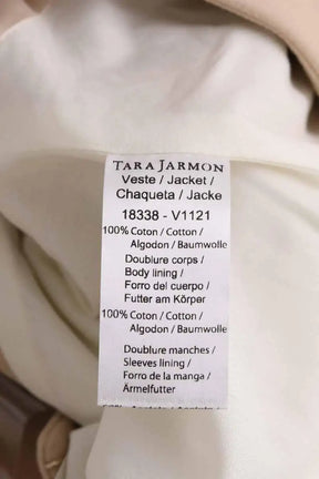 Veste Tara Jarmon Beige en Coton