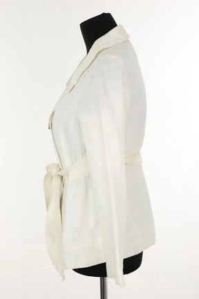 Veste Tara Jarmon Blanc en Lin
