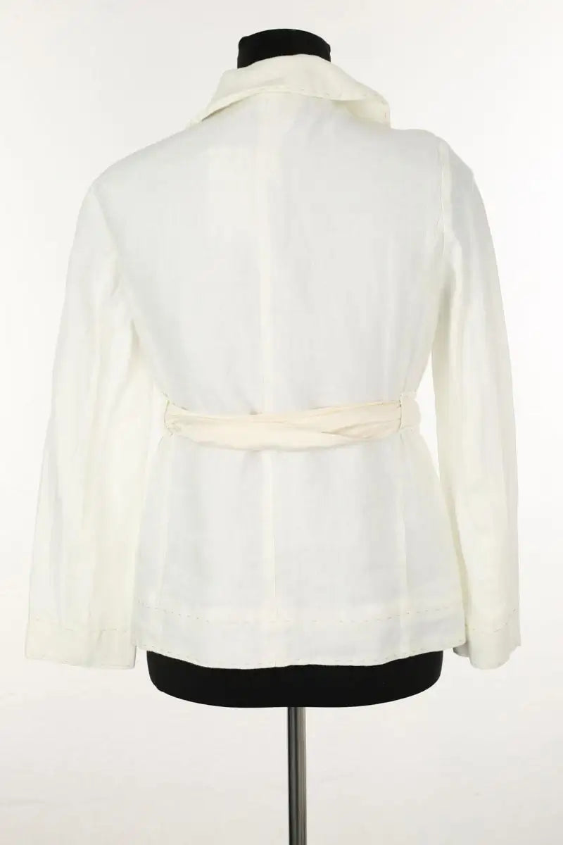 Veste Tara Jarmon Blanc en Lin