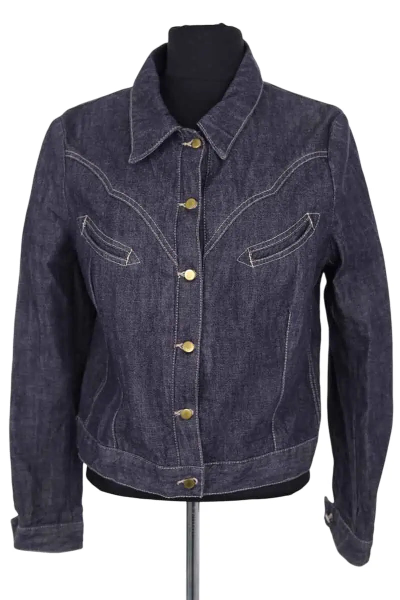 Veste Tara Jarmon Bleu en Coton, taille XL - Seconde Main