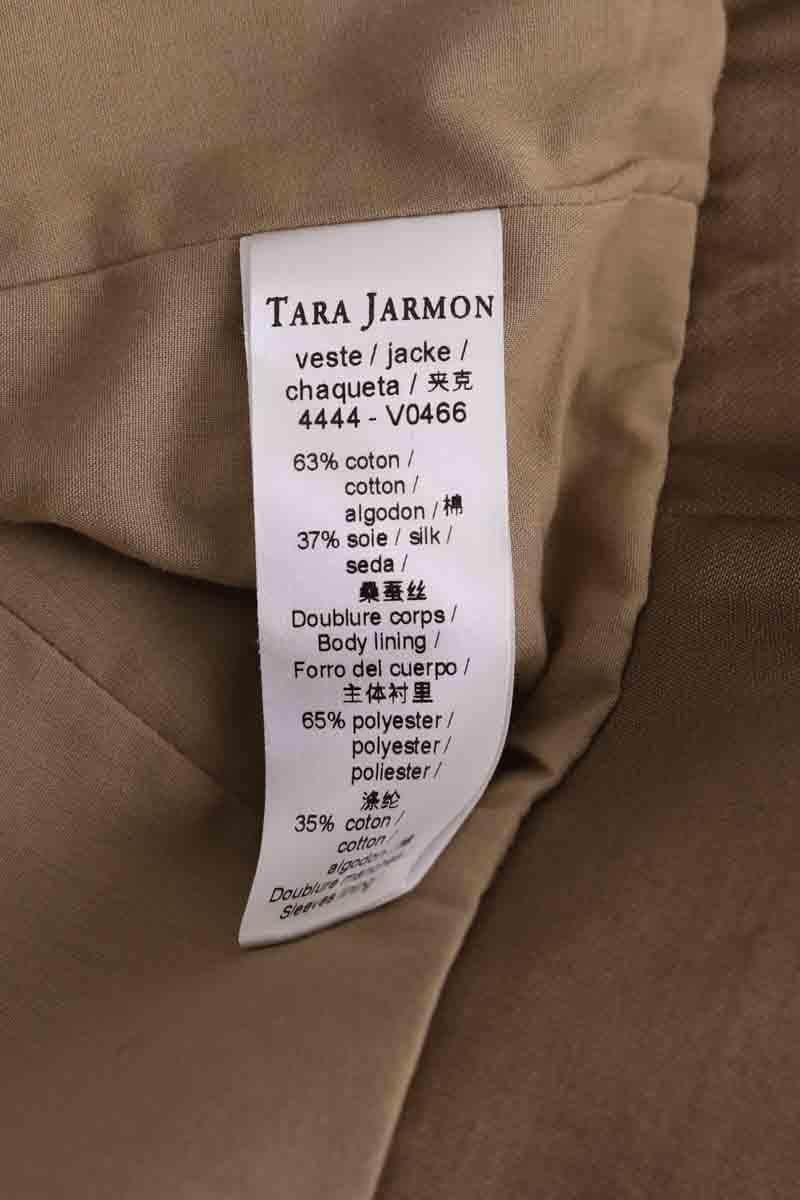 Veste Tara Jarmon Kaki en Coton