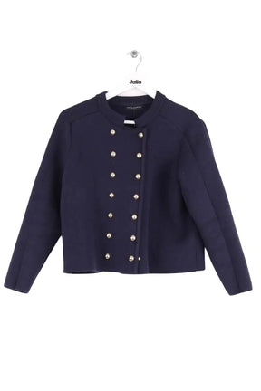 Veste Tara Jarmon Marine en Coton, taille L - Seconde Main