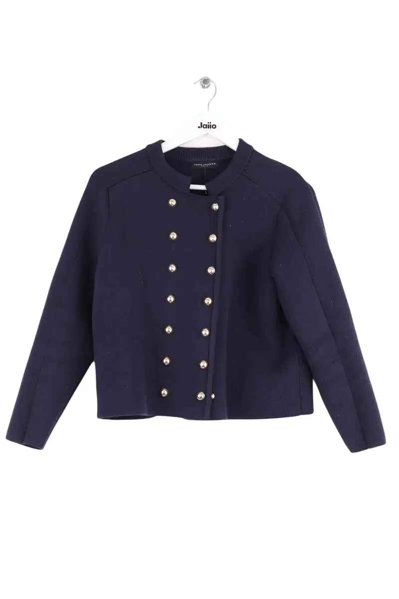 Veste Tara Jarmon Marine en Coton, taille L - Seconde Main