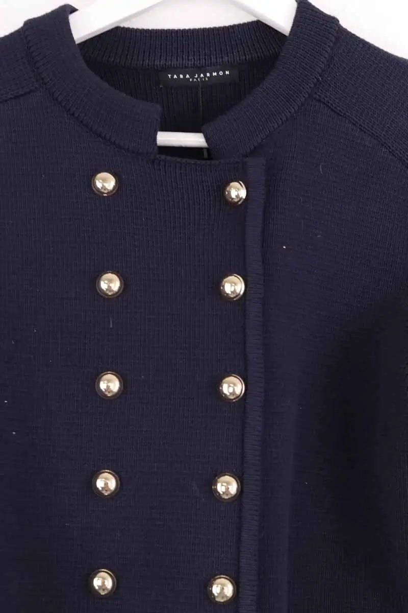 Veste Tara Jarmon Marine en Coton