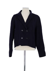 Veste Tara Jarmon Marine en Laine, taille L - Seconde Main