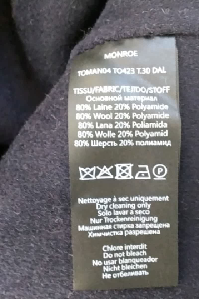 Veste Tara Jarmon Marine en Laine