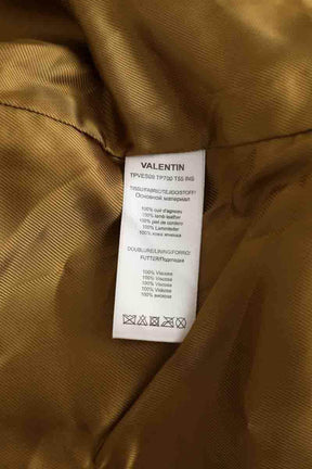 Veste Tara Jarmon Valentine Doré en Cuir