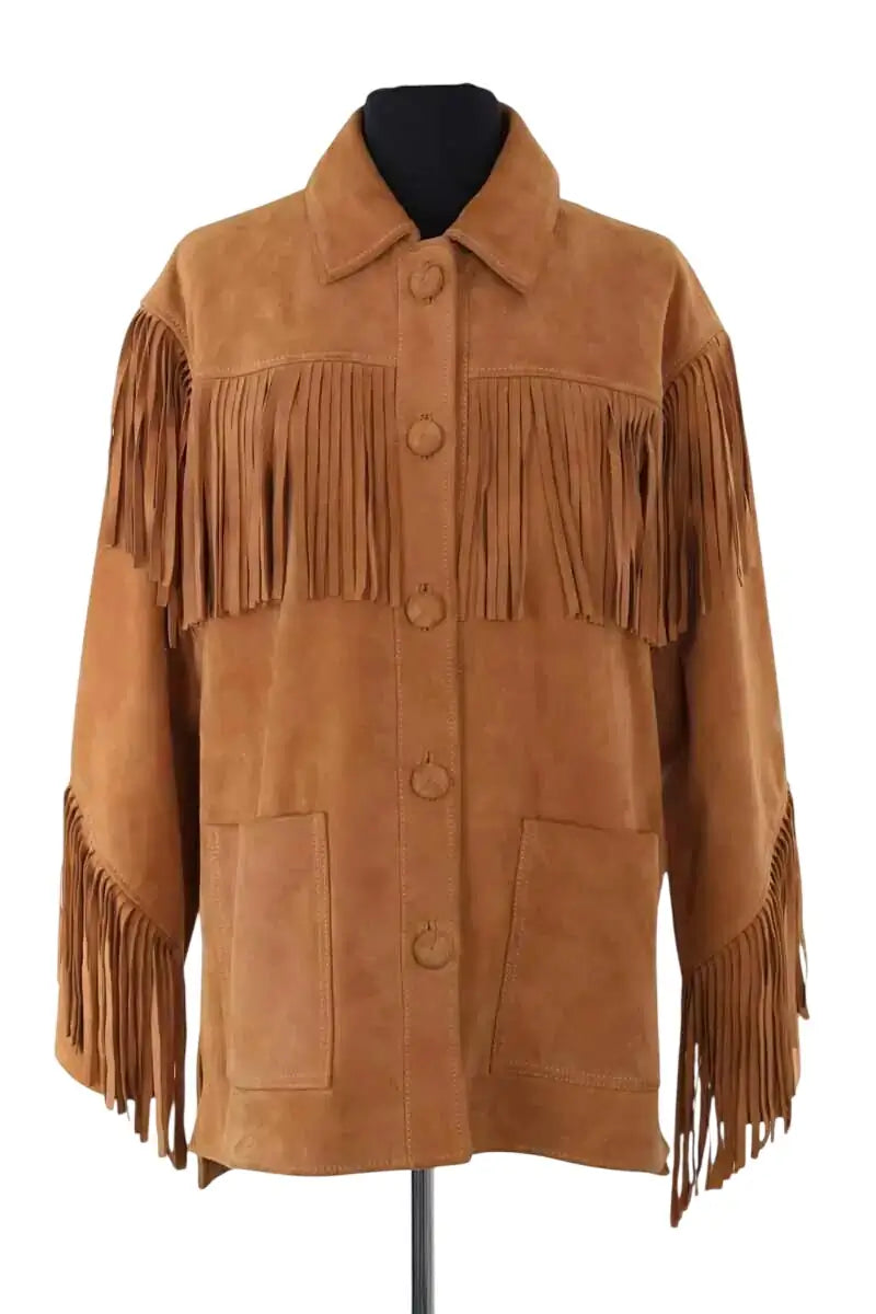 Veste The Kooples Camel en Cuir, taille S - Seconde Main