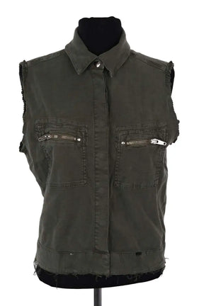 Veste The Kooples Kaki en Coton, taille S - Seconde Main