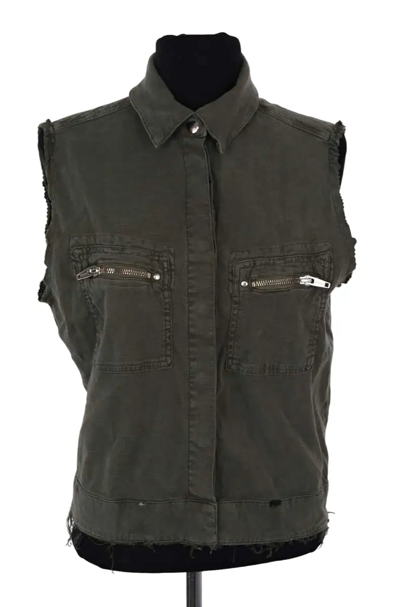Veste The Kooples Kaki en Coton, taille S - Seconde Main