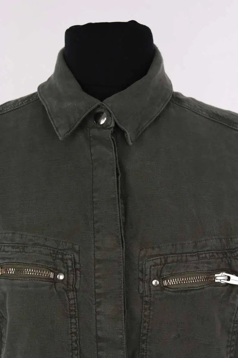 Veste The Kooples Kaki en Coton