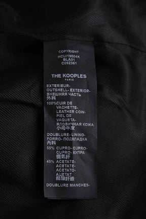 Veste The Kooples Noir en Cuir
