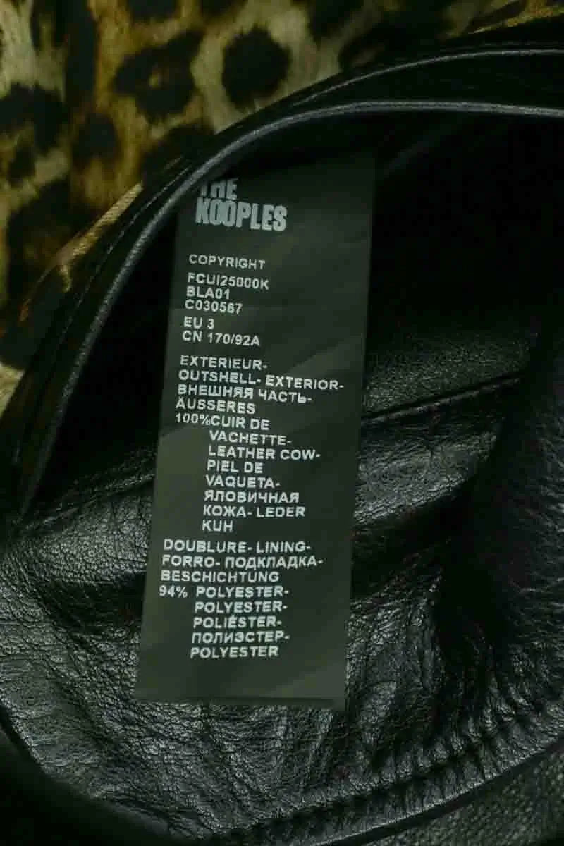Veste The Kooples Noir en Cuir