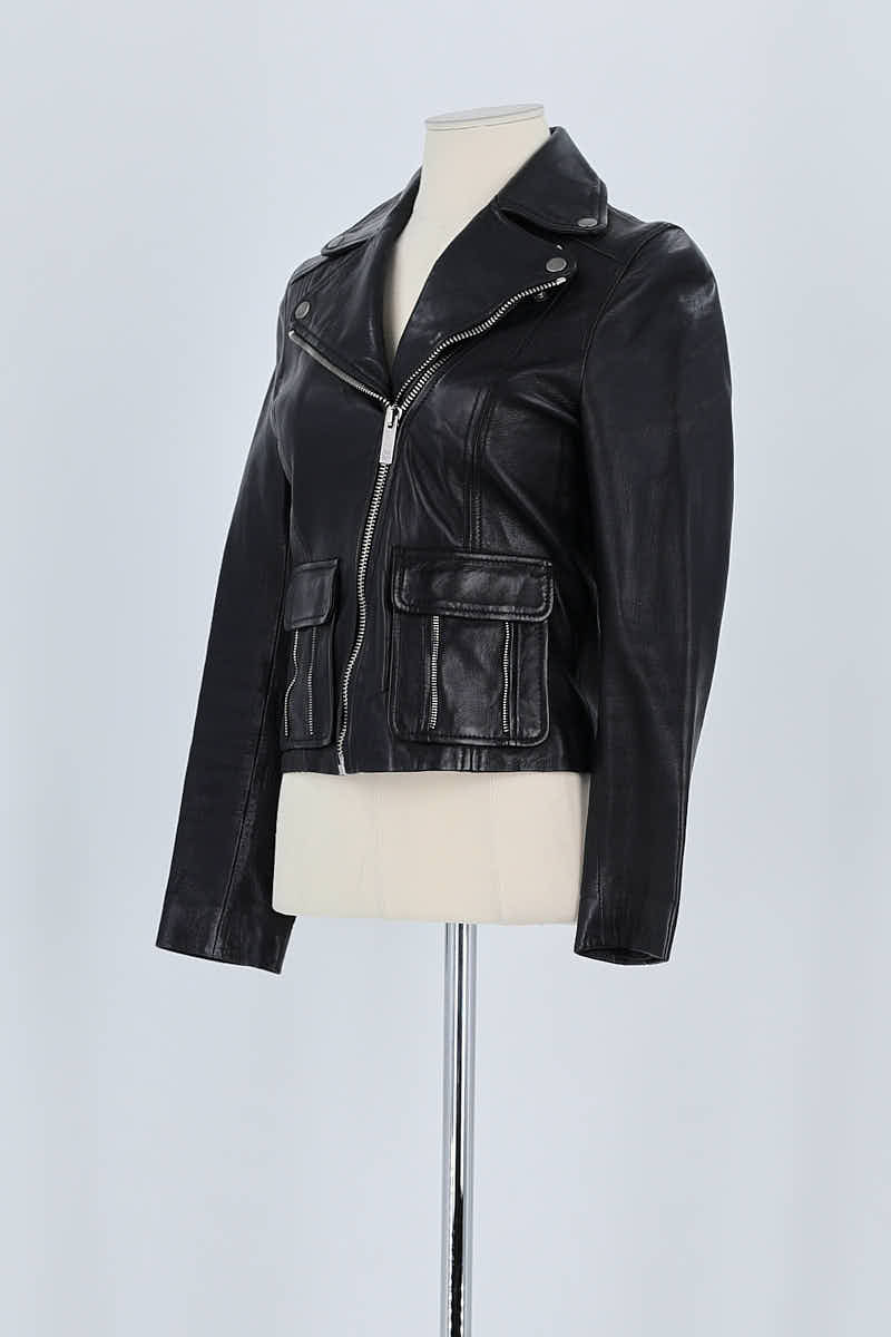 Veste The Kooples Noir en Cuir