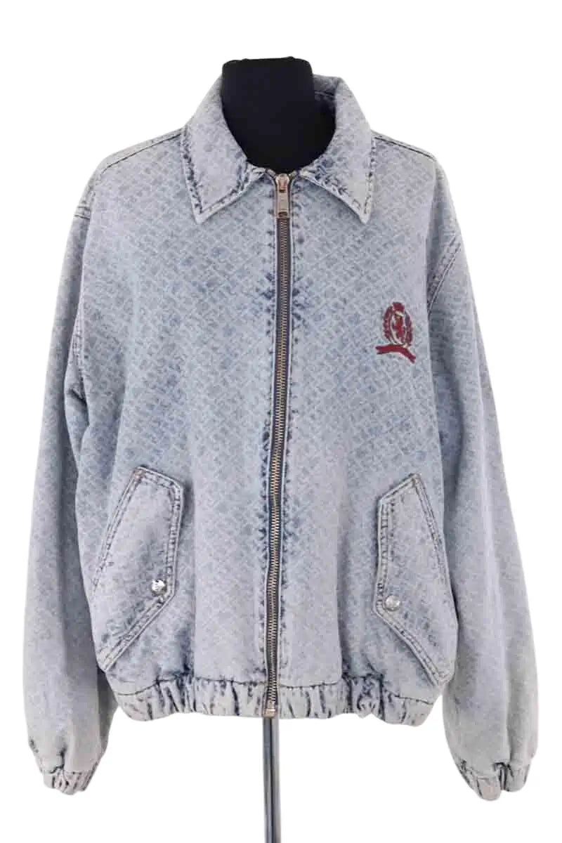 Veste Tommy Hilfiger Bleu en Coton, taille M - Seconde Main
