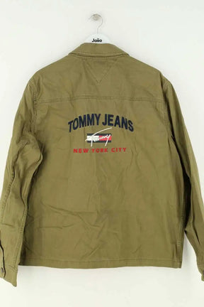 Veste Tommy Hilfiger Kaki en Coton