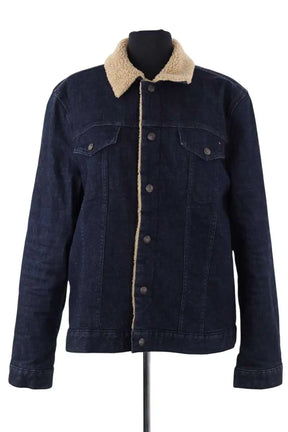 Veste Tommy Hilfiger Marine en Coton, taille L - Seconde Main
