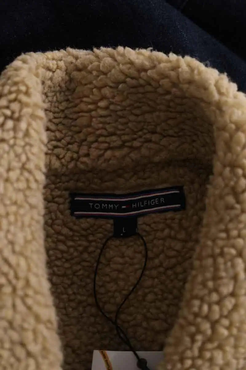 Veste Tommy Hilfiger Marine en Coton