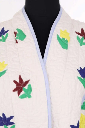 Veste V de Vinster Blanc en Coton