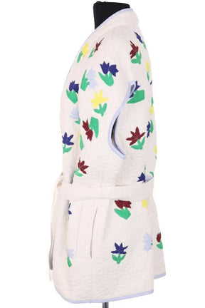Veste V de Vinster Blanc en Coton