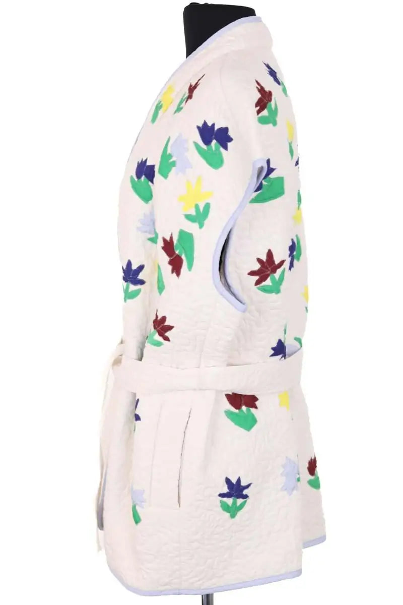 Veste V de Vinster Blanc en Coton