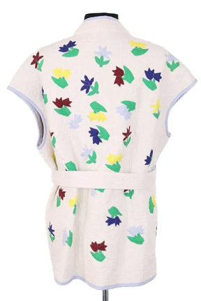 Veste V de Vinster Blanc en Coton