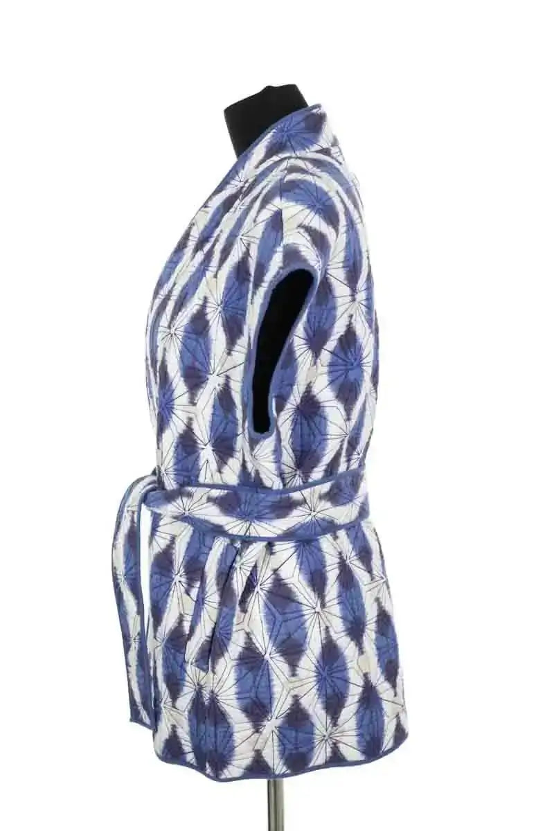 Veste V de Vinster Bleu en Coton