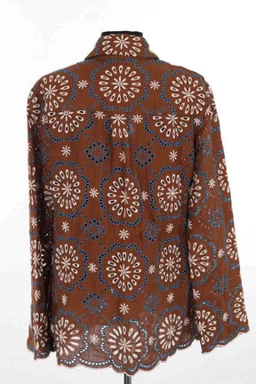 Veste Veronica Beard Marron en Lin