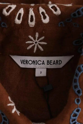 Veste Veronica Beard Marron en Lin