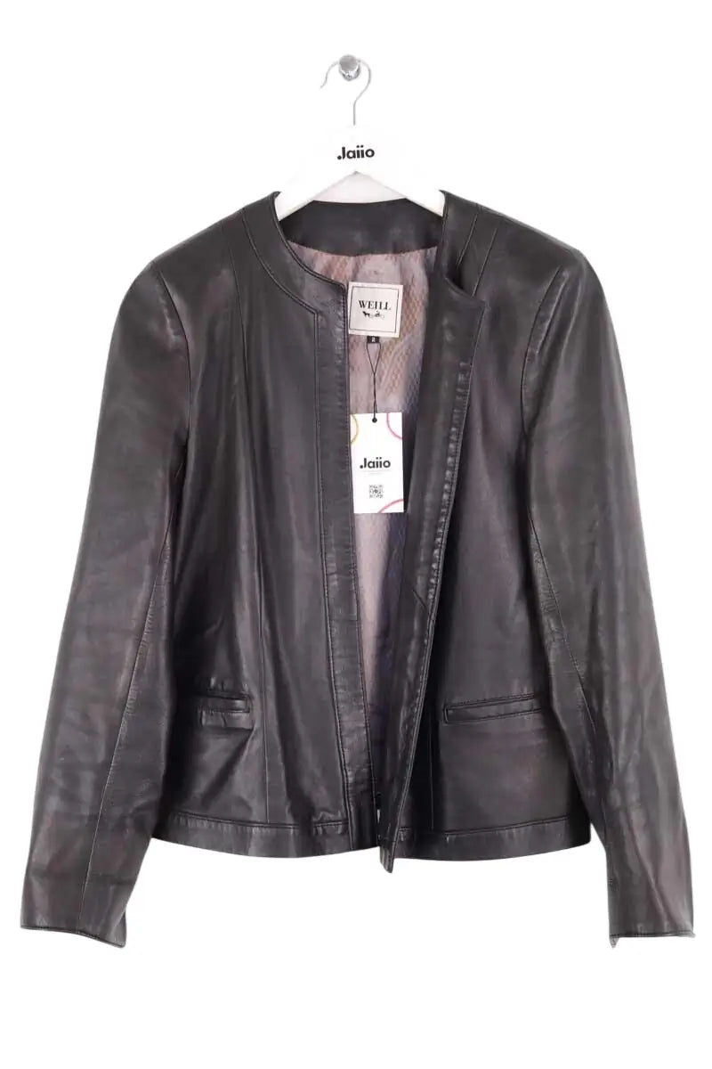 Veste Weill Noir en Cuir, taille M - Seconde Main