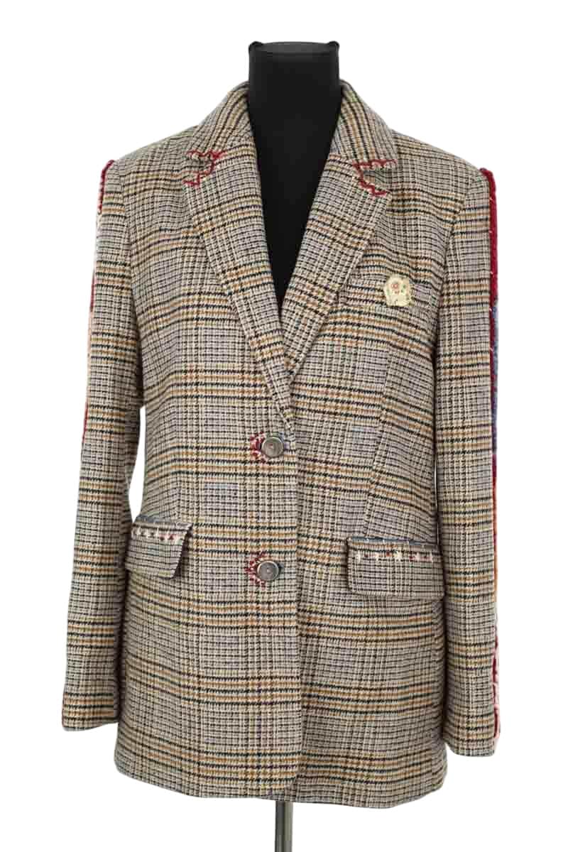 Veste Younic By Dina Beige en Coton, taille M - Seconde Main