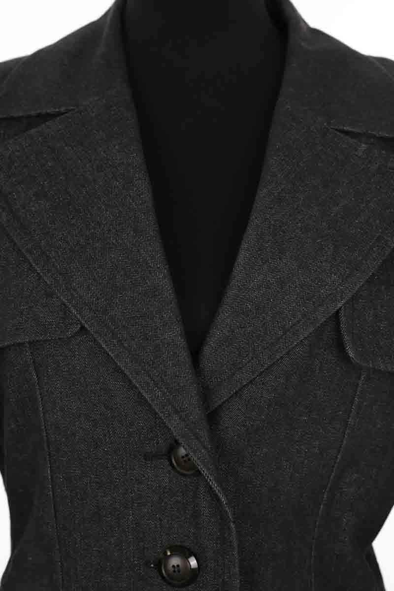 Veste Yves Saint Laurent Anthracite en Coton