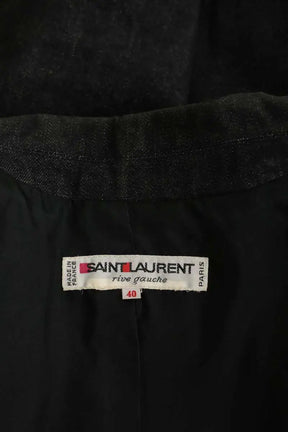 Veste Yves Saint Laurent Anthracite en Coton