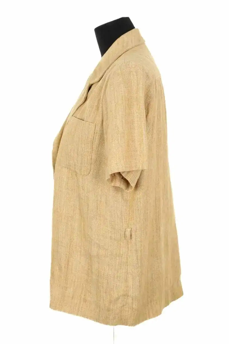 Veste Yves Saint Laurent Camel en Lin