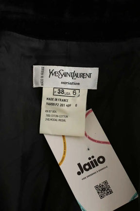 Veste Yves Saint Laurent Noir en Coton