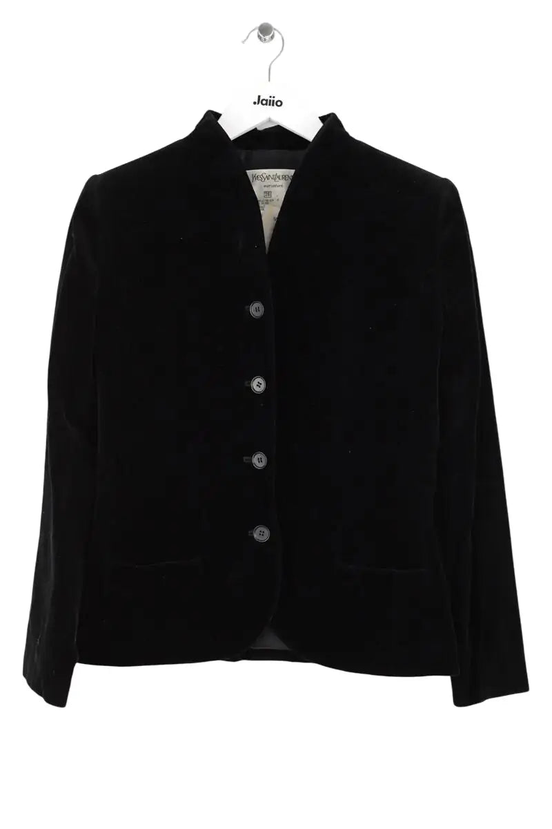 Veste Yves Saint Laurent Noir en Coton, taille S - Seconde Main