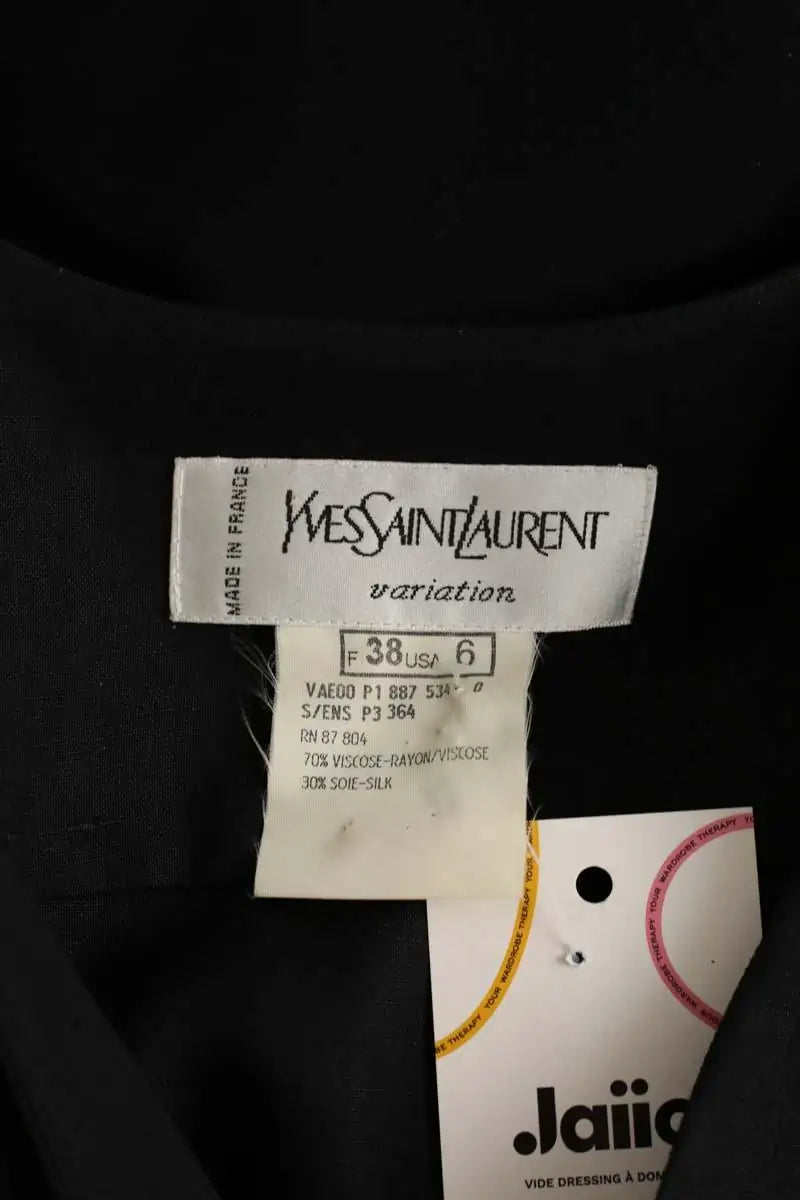 Veste Yves Saint Laurent Noir en Viscose
