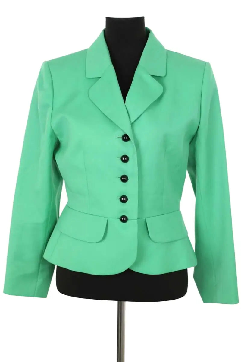 Veste Yves Saint Laurent Vert en Laine, taille XL - Seconde Main